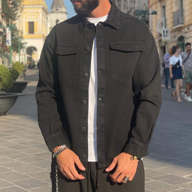 Giacca di jeans nera 3.0 - FLAG STORE